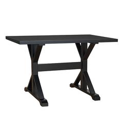 Florence Trestle Table - Antique Black