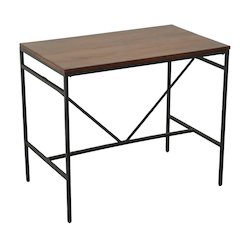 Aileen 42" Wide 30" High Bar and Side Table - Chestnut/Black