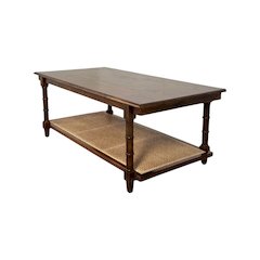 Chesterfield Wood & Cane Coffee Table - Natural