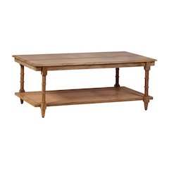 Chesterfield Wood & Cane Coffee Table - Natural