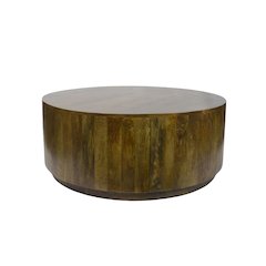 Tamia 42" Round Wooden Coffee Table - Elm