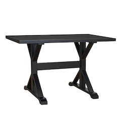 Delano Trestle Desk - Antique Black