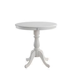 Fairview 36" Round Pedestal Bar Table - White