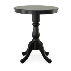 Fairview 30" Round Pedestal Bar Table - Antique Black