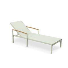 Braylee Reclining Chaise Lounge - Natural/White
