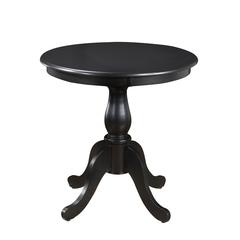 Fairview 30" Round Pedestal Dining Table - Antique Black