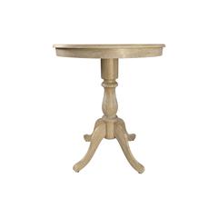 Fairview 30" Round Pedestal Bar Table - Natural Driftwood