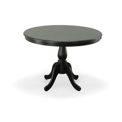 Fairview 42" Round Pedestal Dining Table - Antique Black