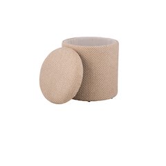 Handwoven Apollo Jute Check Storage Ottoman