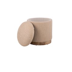 Handwoven Hesperus Diamond Juste Storage Ottoman
