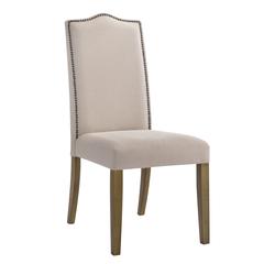 Romero Parson Chair - Harvest Oak - Linen Upholstery