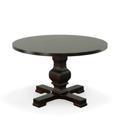 Carson 47" Round Pedestal Table - Espresso