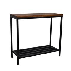 Ryan Console Table - Chestnut/Black