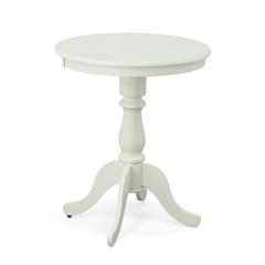 Fairview 30" Round Pedestal Bar Table - White