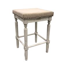 Biltmore Saddle Barstool - Set of 2 - Sand - Beige Upholstery