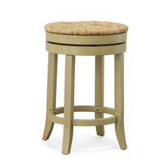 Irving 24" Swivel Rush Seat Counter Stool - Weathered Gray