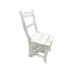 Folding Library Chair - Antique White