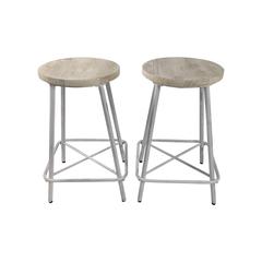 Illona 24" Counter Stool - Set of 2 - Whitewash