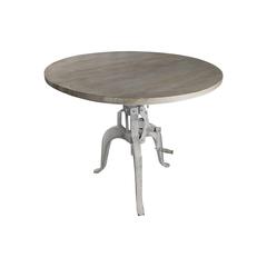 Bentley Adjustable Crank Table - Whitewash