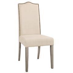 Romero Parson Chair - Weathered Gray - Linen Upholstery
