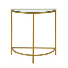 Fenice Demilune Console Table - Gold