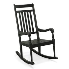Belmont Outdoor Slat Rocker - Black