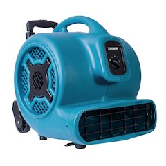 1 HP 3600 CFM 3 Speed, Carpet Dryer, Blower with Telescopic Handle and Wheels
