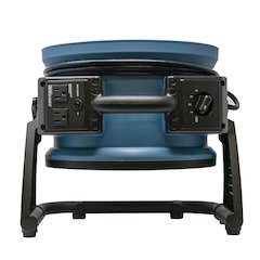 4 Speed 11" Ventilation Axial Air Mover, Blower, Fan with Built-in Power Outlets