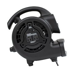 P-80A 600 CFM Multi-Purpose Mini Air Mover, Utility Fan, Dryer, Blower - Black