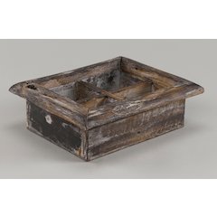 Medium Natural Brown Wooden Planter