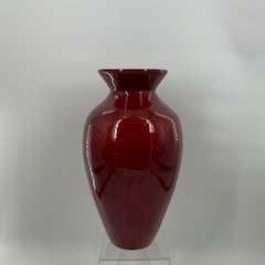 Red Spun Bamboo Vase