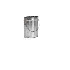 Medium Tin Bucket with Wire Handle