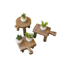 Set Of Three Cutting Board Risers - One Each Design