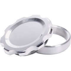 Filler Cap Polished with Weld-In Steel Bung Large