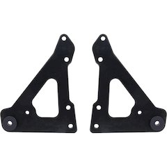 Front Motor Plate 2pc w/ Bushings Black