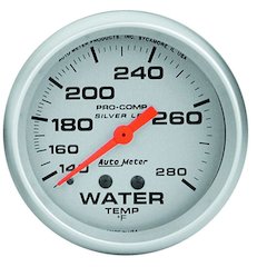 Pro Comp 2-5/8in Silver Liq-Fill Water 140-280