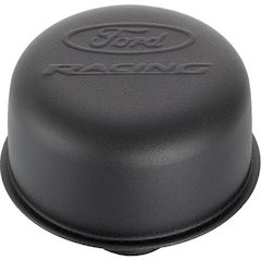 Black Steel Breather W/Ford Racing Logo
