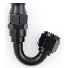 Hose Fitting #8 150 Deg PTFE Black