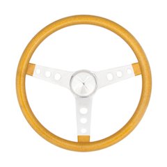 Steering Wheel Mtl Flake Gold/Spoke Chrm 13.5