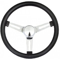 Classic Series Chrome Slotted Steering Wheel