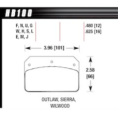 Brake Pad Dynalite DTC- 60