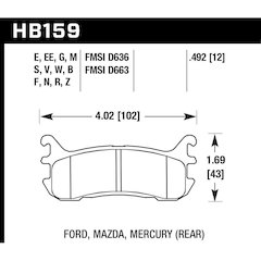 Street Brake Pads Rear Miata DTC 30