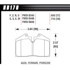 BRAKE PAD MASERATI PORSCHE FERRARI FR & RR