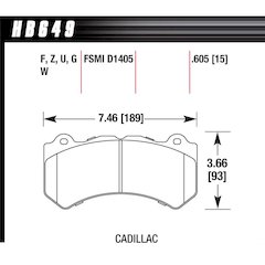 Brake Pads GM / Dodge Front Ceramic