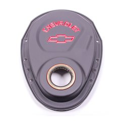 SBC Blk Crinkle Timing Cover