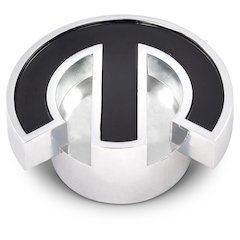 Mopar Deluxe Air Cleaner Nut Chrome w/Blk Emblem