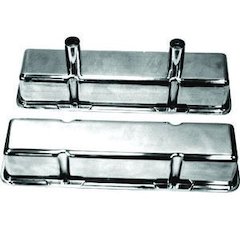 Polished Alum SB Chevy Circle Track Valve Cover