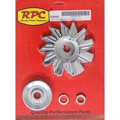 SIngle Groove Alternator Pulley And Fan Chrome