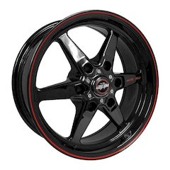 93 Truck Star Gloss Blac k  17x9.5 6x5.50BC 6.130