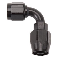 #10 90 Deg Hose End Black